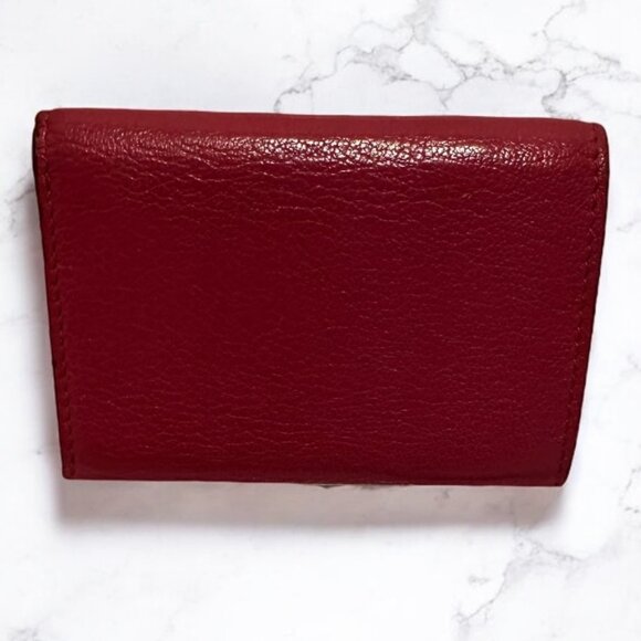 MIU MIU FUSHIA TRIFOLD COMPACT WALLET - Picture 3 of 10